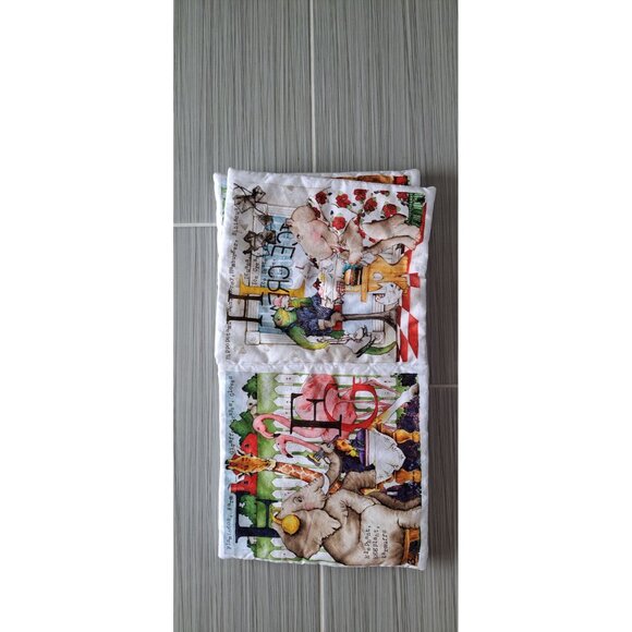 Hungry Animal Alphabet Cloth Book Toddler Soft Fabric Storybook Educational Toy - Picture 4 of 9